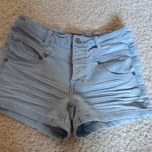 High wasted  blue Jean shorts